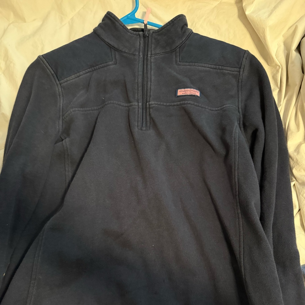 Vineyard Vines Black Fleece Quarter-Zip